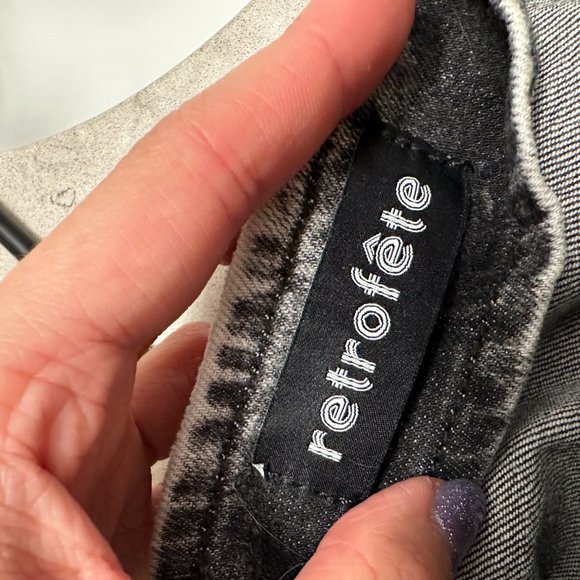 Revolve Retrofete Willa Skirt Light Acid Grey XS - Picture 7 of 7